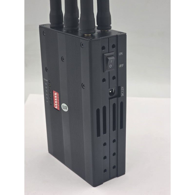 Портативна глушилка сигналів 2G / 3G / 4G / LTE / WCDMA + GPS L1 + Wi-Fi / Bluetooth з 6 антенами