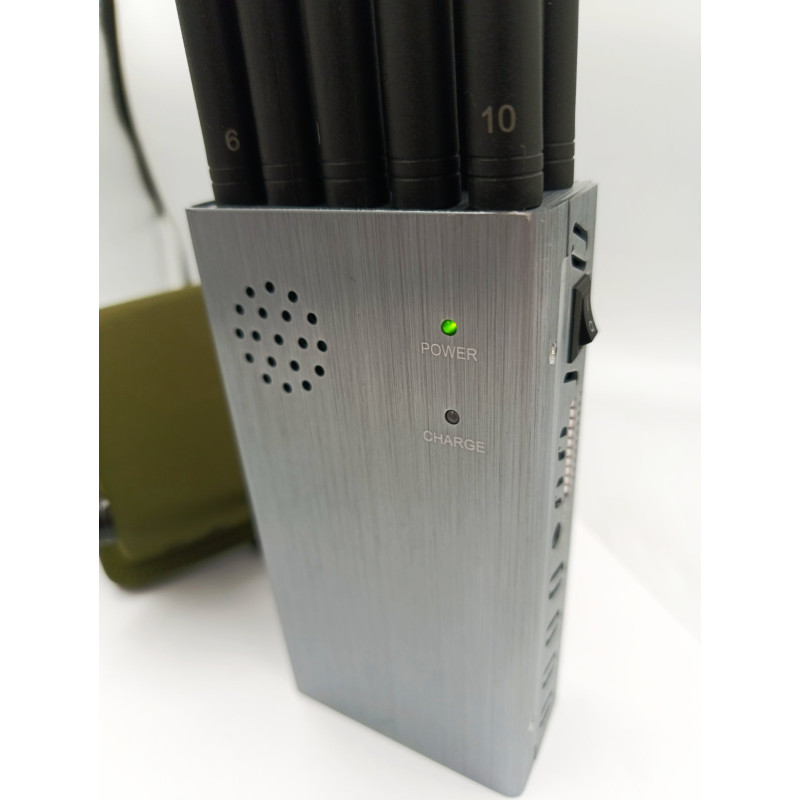 Vodasafe P10 (10Вт) ефективно блокує CDMA, GSM, 3G, 4G LTE, 5G, GPS, Wi-Fi, Bluetooth.