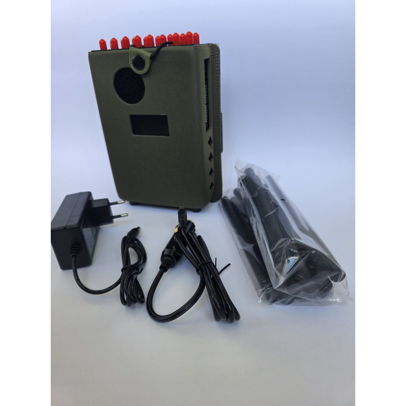 Глушилка на 18 каналів усіх видів сигналу 18ВТ GSM / DCS / 3G / 4G / GPS / Wifiglonass / Lojack / CDMA / RC / UHF / WiFi5.8G