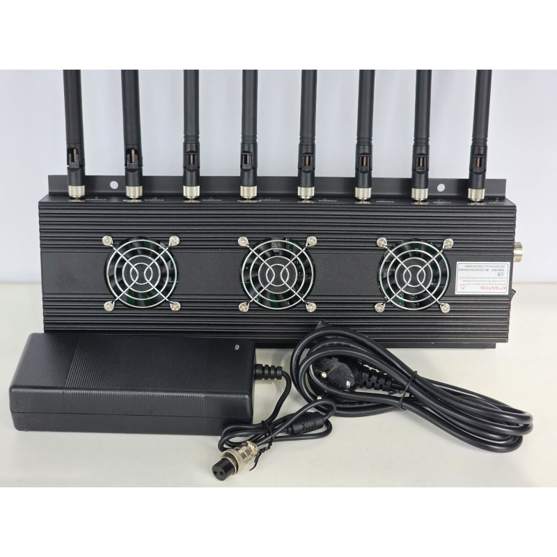 8-канальна глушилка сигналів (GSM/3G/Wi-Fi/GPS/Bluetooth)