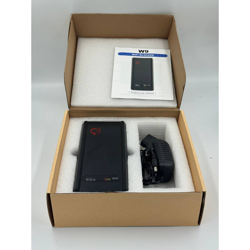 Глушилка WiFi W9 (2.4Ghz, 5.1Ghz, 5.2Ghz, 5.8Ghz, Bluetooth) - 4Вт
