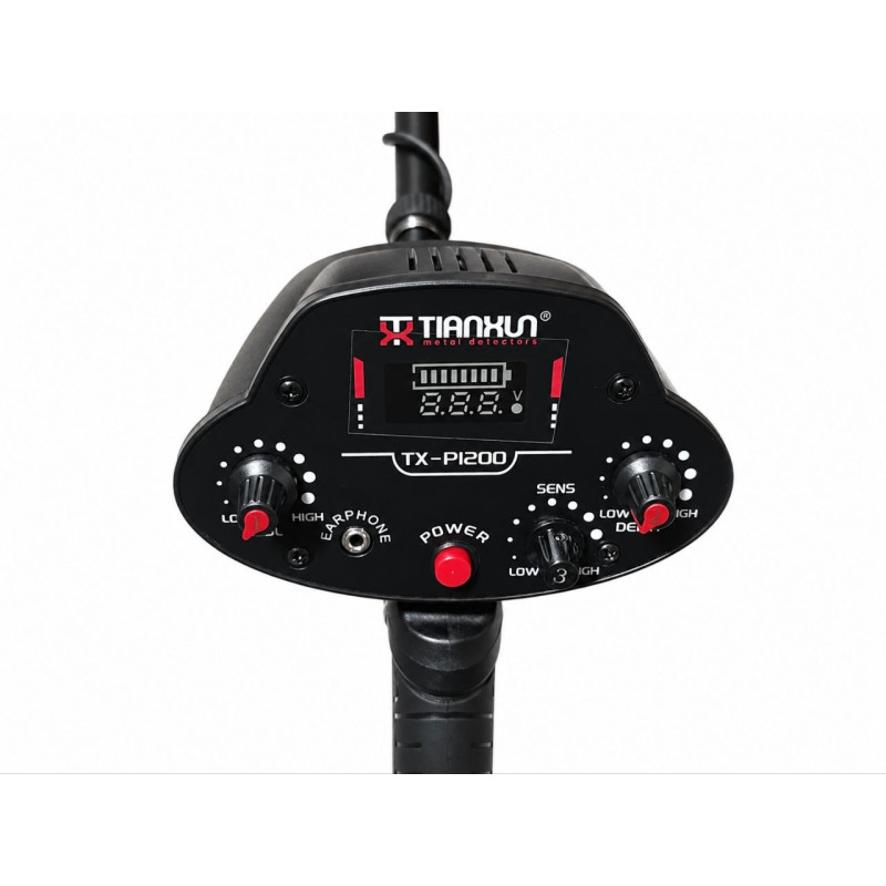 Глибинний металошукач Tianxun TX-PI200 з імпульсною технологією PI та пошуковою рамкою 80×50 см