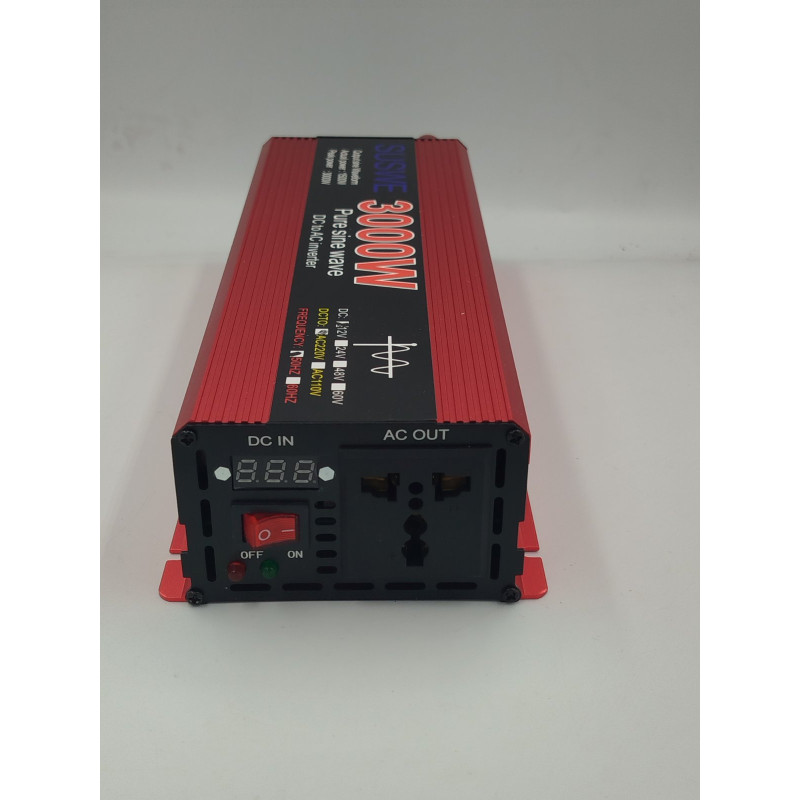 Інвертор SUSWE 3000W 12V–220V перетворювач напруги автомобільний
