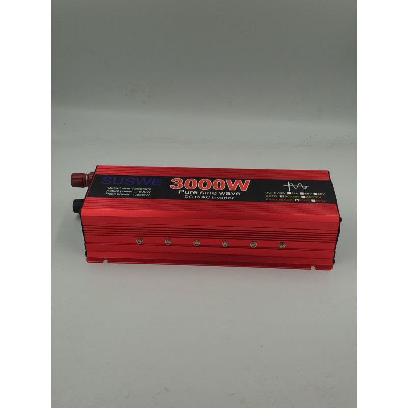Інвертор SUSWE 3000W 12V–220V перетворювач напруги автомобільний