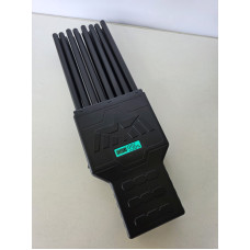 Мультичастотна глушилка сигналів мобільного зв'язку (GPS, Wi-Fi, GSM, 5G, VHF, LOJACK, RC) потужністю 18 Вт