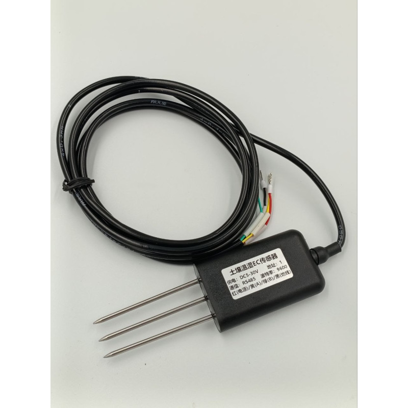 Датчик вологості, температури та електропровідності ґрунту 3-в-1 RS485 Modbus RTU для автоматичного поливу