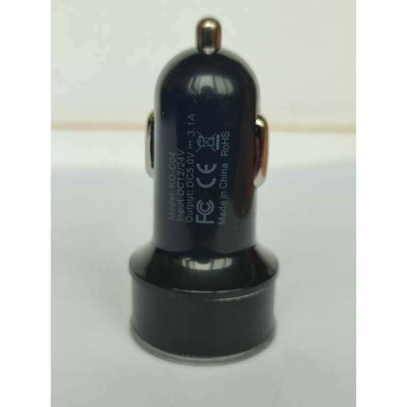 Авто-зарядка з 2 USB портами – адаптер для прикурювача (5V 3.1A)