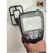 Складаний металошукач TX-640 з водонепроникною котушкою 11″ та LCD-дисплеєм