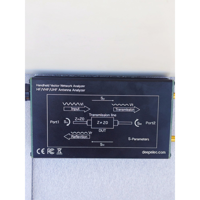 DeepVNA-101 4,3-дюймовый антенный анализатор 10kГц-1,5 ГГц КСВ-метр VHF UHF сетевой анализатор HW3.2 IPS LCD + металлический корпус NanoVNA-F