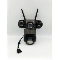 V380 Pro WiFi IP камера зовнішня 12MP 6K з трьома об'єктивами поворотна камера відеоспостереження
