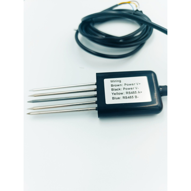 Датчик ґрунту RS485 Modbus 7 в 1 (вологість, температура, EC, pH, NPK)