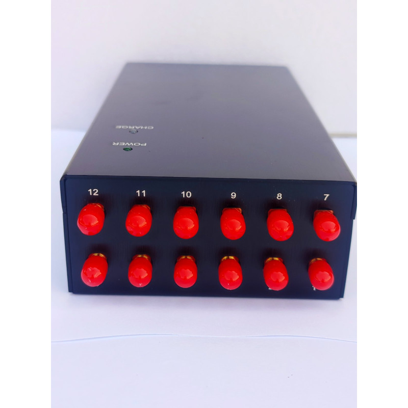 Глушилка сигналів на 12 каналів (CDMA/GSM/DCS/2G/3G/4G/WIFI/GPS/Beidou/GPS/5G/5.2G/5.8G/VHF/UHF)