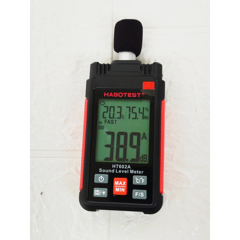 HaboTest HT602 цифровий шумомір ручний вимірювач звукового рівня 30–130 дБ