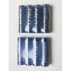 Комплект акумуляторів PALO AA 8 шт, 1,2V 3000mAh Ni-MH для фотопастки