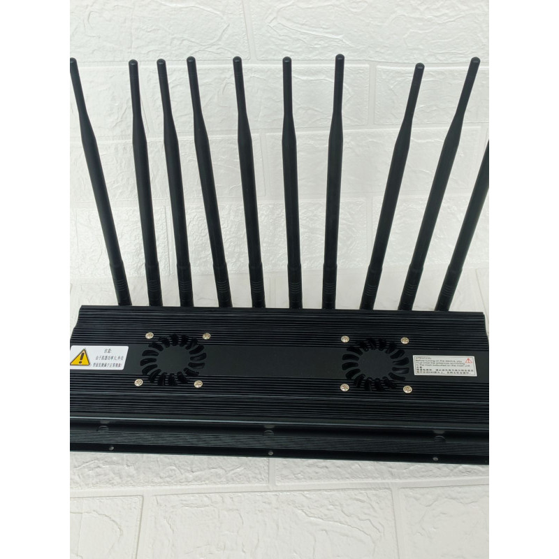 Стаціонарна глушилка сигналів (CDMA/GSM/DCS/PHS/3G/4G/5G/5,8G/2,4G/WIFI/VHF/UHF/GPS/Beidou) з 10 каналами