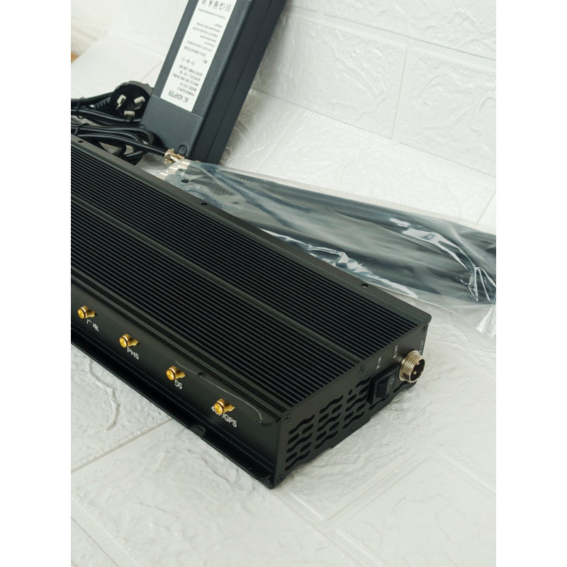 Стаціонарна глушилка сигналів (CDMA/GSM/DCS/PHS/3G/4G/5G/5,8G/2,4G/WIFI/VHF/UHF/GPS/Beidou) з 10 каналами