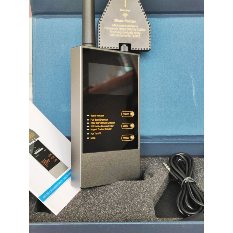 Професійний антижучок WT-10: Детектор прихованих камер, GPS-трекерів та прослушки 