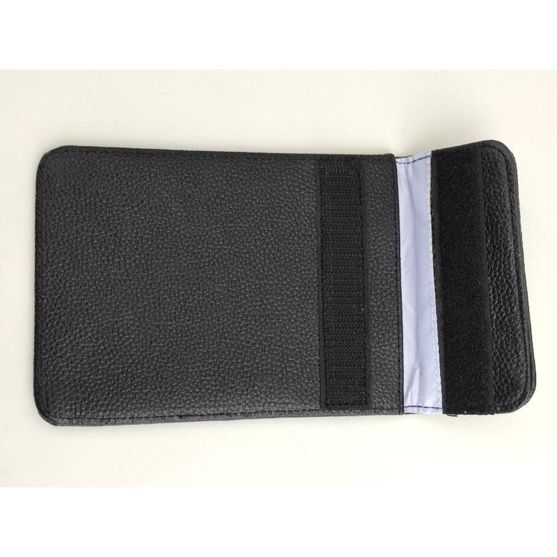 Шкіряний екрануючий чохол для телефону 190×110 мм | Faraday Bag | блокування GSM, GPS, Wi-Fi, Bluetooth | 90 dB